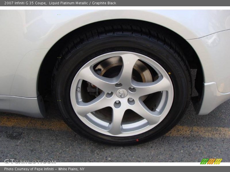 Liquid Platinum Metallic / Graphite Black 2007 Infiniti G 35 Coupe