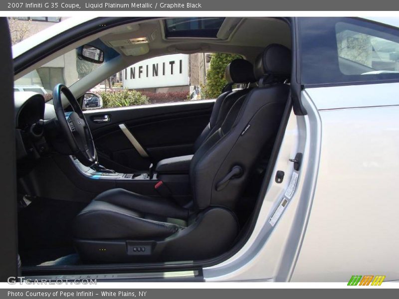 Liquid Platinum Metallic / Graphite Black 2007 Infiniti G 35 Coupe
