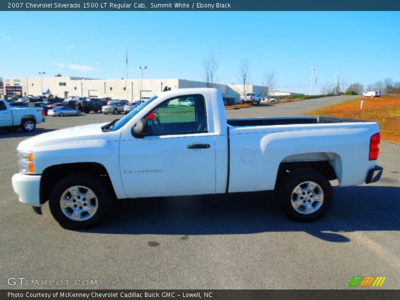 Summit White / Ebony Black 2007 Chevrolet Silverado 1500 LT Regular Cab