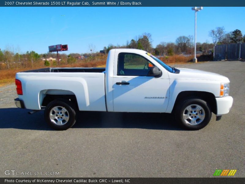 Summit White / Ebony Black 2007 Chevrolet Silverado 1500 LT Regular Cab