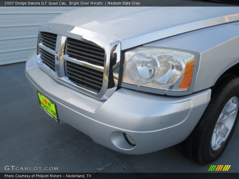 Bright Silver Metallic / Medium Slate Gray 2007 Dodge Dakota SLT Quad Cab