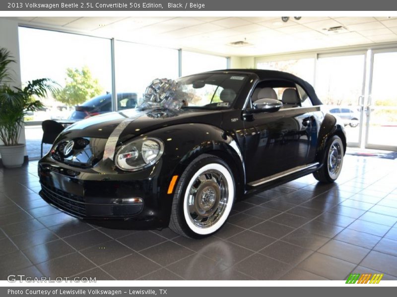 Front 3/4 View of 2013 Beetle 2.5L Convertible 50s Edition