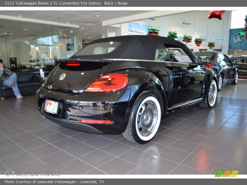 Black / Beige 2013 Volkswagen Beetle 2.5L Convertible 50s Edition