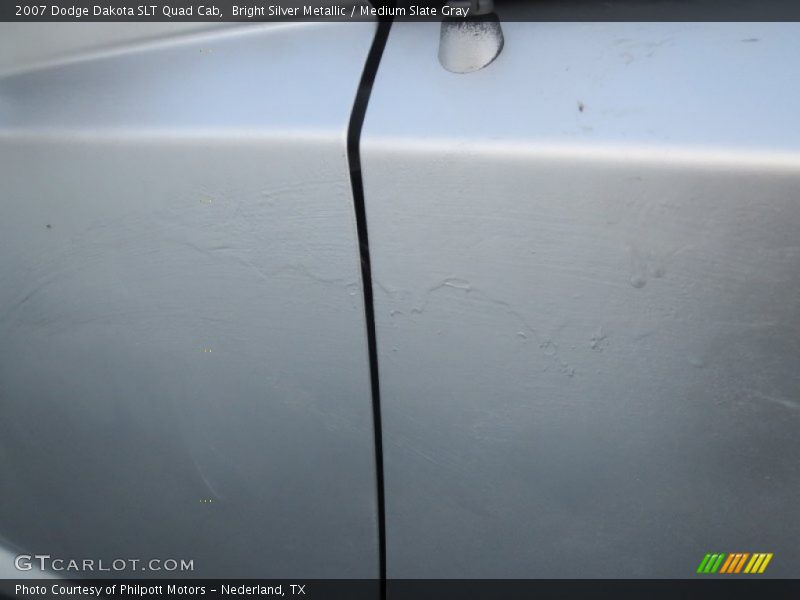 Bright Silver Metallic / Medium Slate Gray 2007 Dodge Dakota SLT Quad Cab