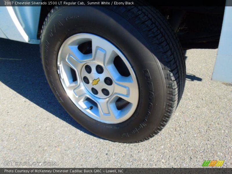 Summit White / Ebony Black 2007 Chevrolet Silverado 1500 LT Regular Cab