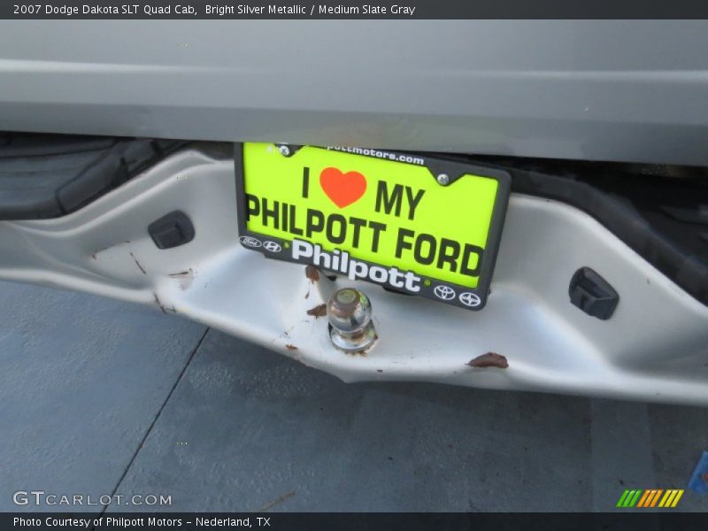 Bright Silver Metallic / Medium Slate Gray 2007 Dodge Dakota SLT Quad Cab