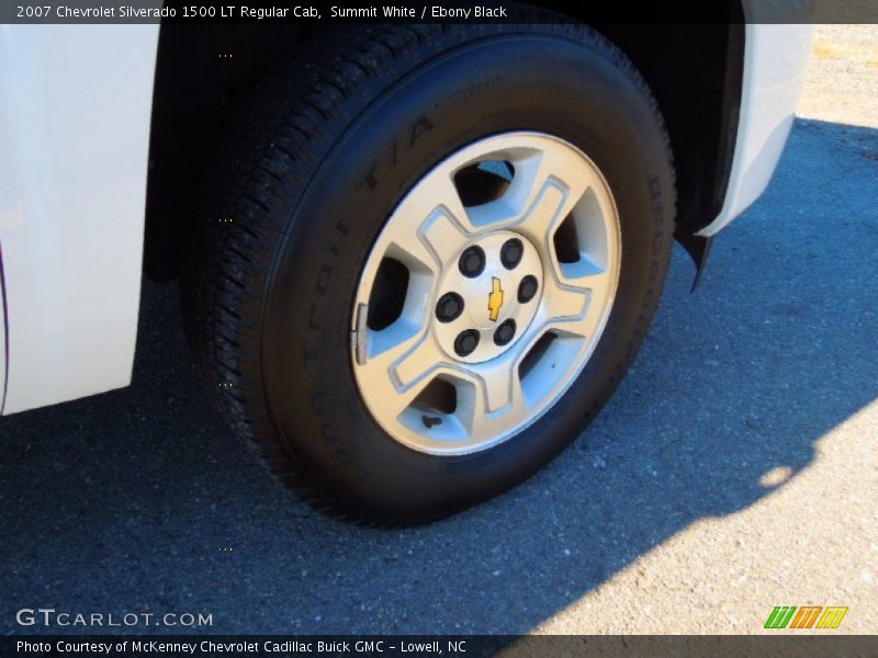 Summit White / Ebony Black 2007 Chevrolet Silverado 1500 LT Regular Cab