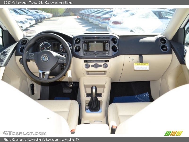 Candy White / Beige 2013 Volkswagen Tiguan SE