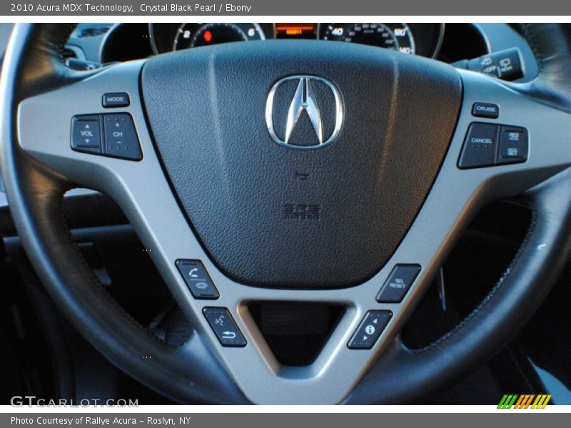 Crystal Black Pearl / Ebony 2010 Acura MDX Technology