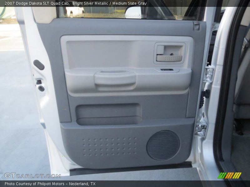 Bright Silver Metallic / Medium Slate Gray 2007 Dodge Dakota SLT Quad Cab