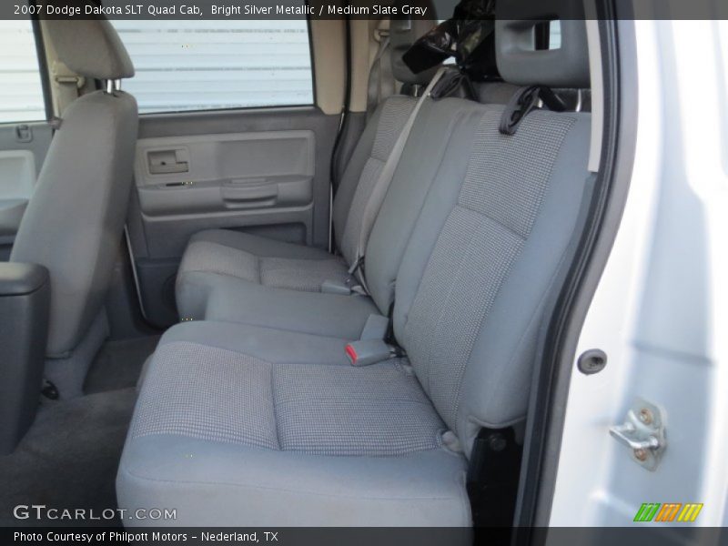 Bright Silver Metallic / Medium Slate Gray 2007 Dodge Dakota SLT Quad Cab