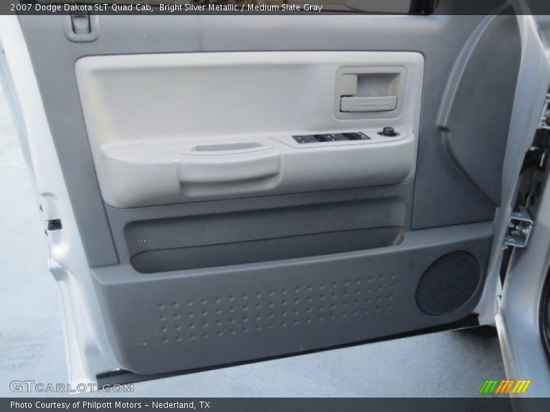 Bright Silver Metallic / Medium Slate Gray 2007 Dodge Dakota SLT Quad Cab