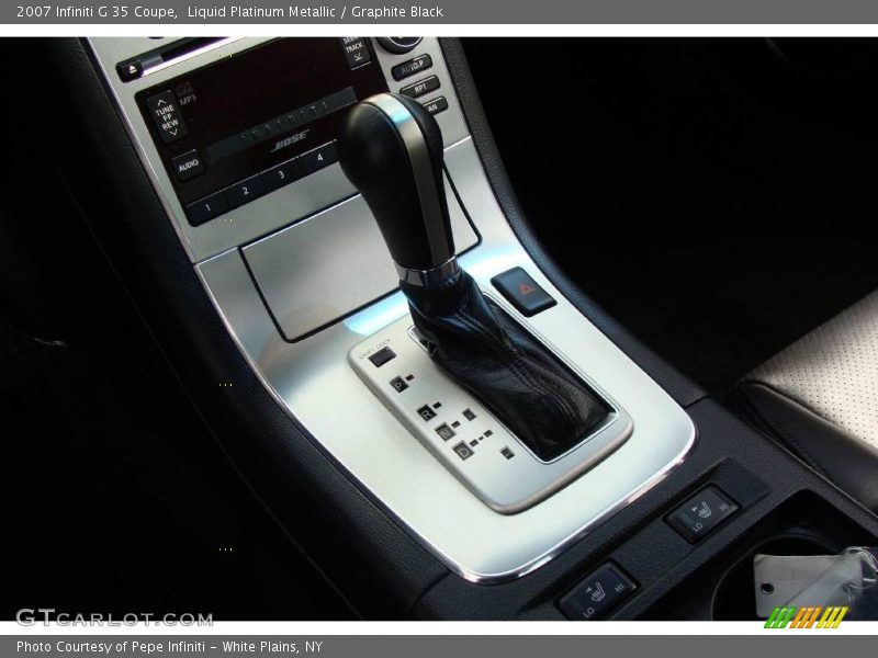 Liquid Platinum Metallic / Graphite Black 2007 Infiniti G 35 Coupe