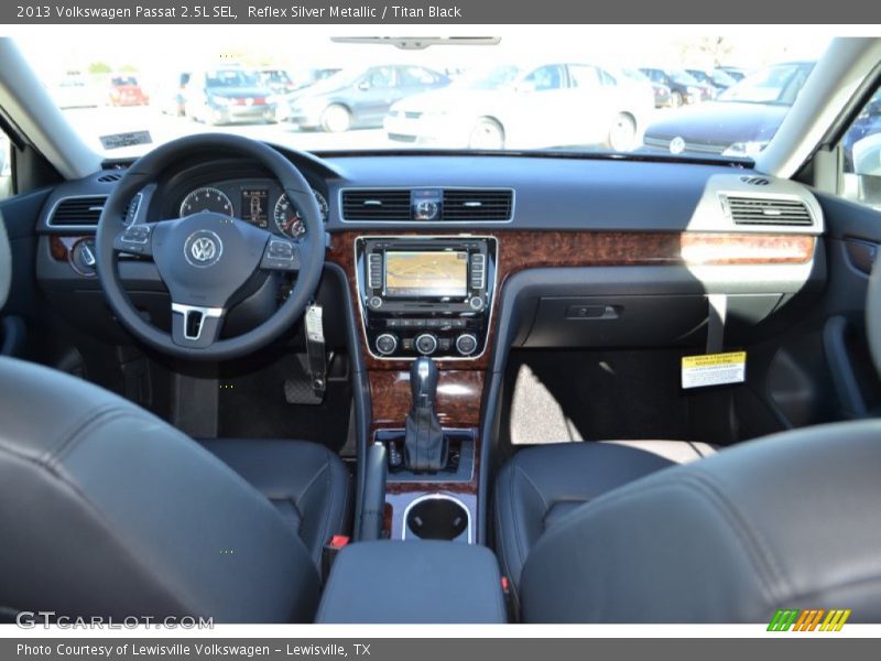 Reflex Silver Metallic / Titan Black 2013 Volkswagen Passat 2.5L SEL
