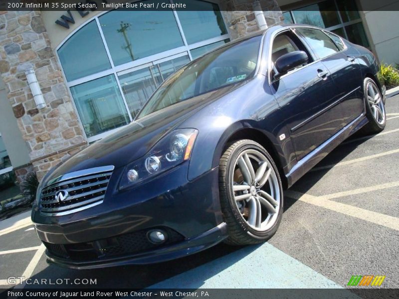 Twilight Blue Pearl / Graphite 2007 Infiniti M 35 Sport Sedan