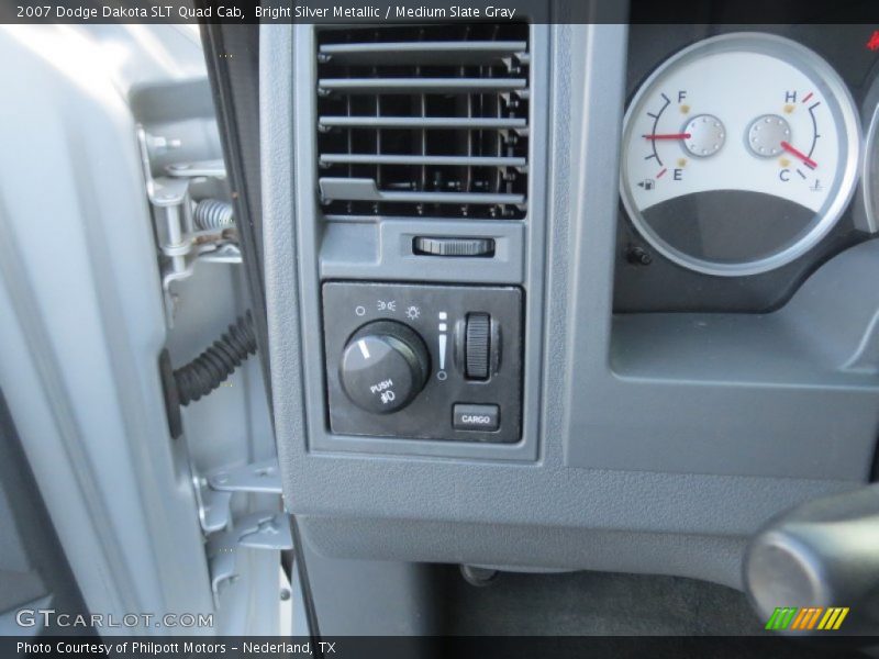 Bright Silver Metallic / Medium Slate Gray 2007 Dodge Dakota SLT Quad Cab