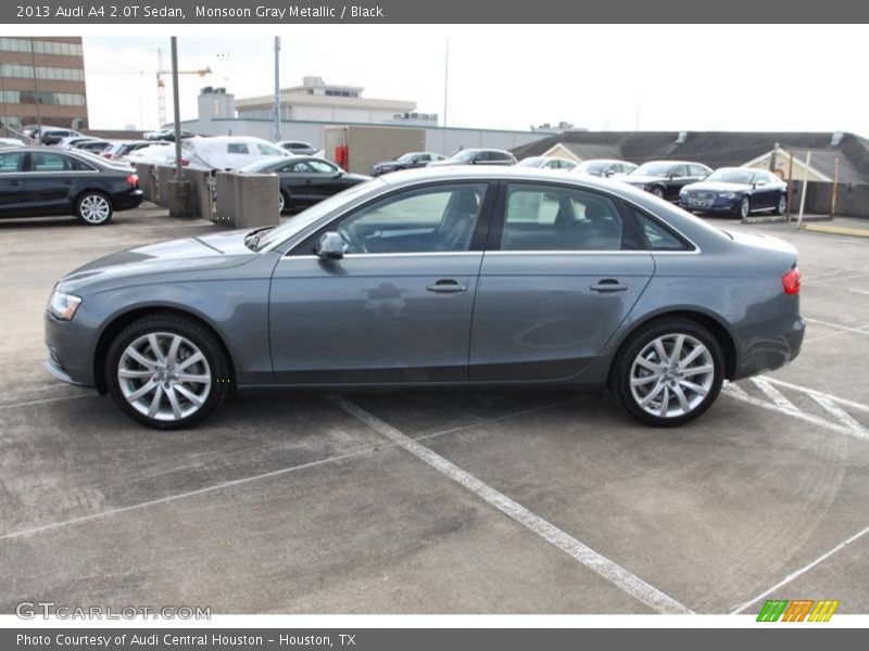 Monsoon Gray Metallic / Black 2013 Audi A4 2.0T Sedan