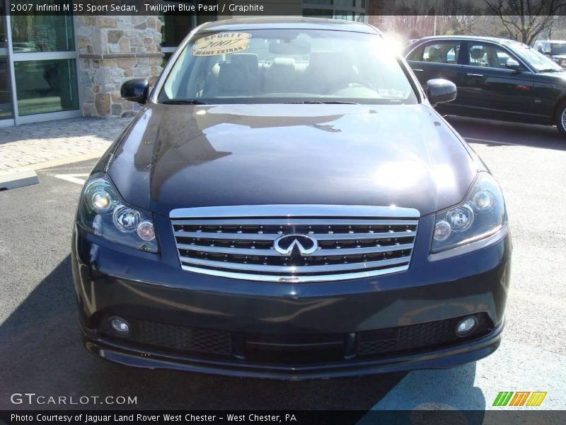 Twilight Blue Pearl / Graphite 2007 Infiniti M 35 Sport Sedan