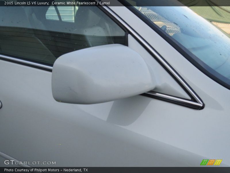Ceramic White Pearlescent / Camel 2005 Lincoln LS V6 Luxury