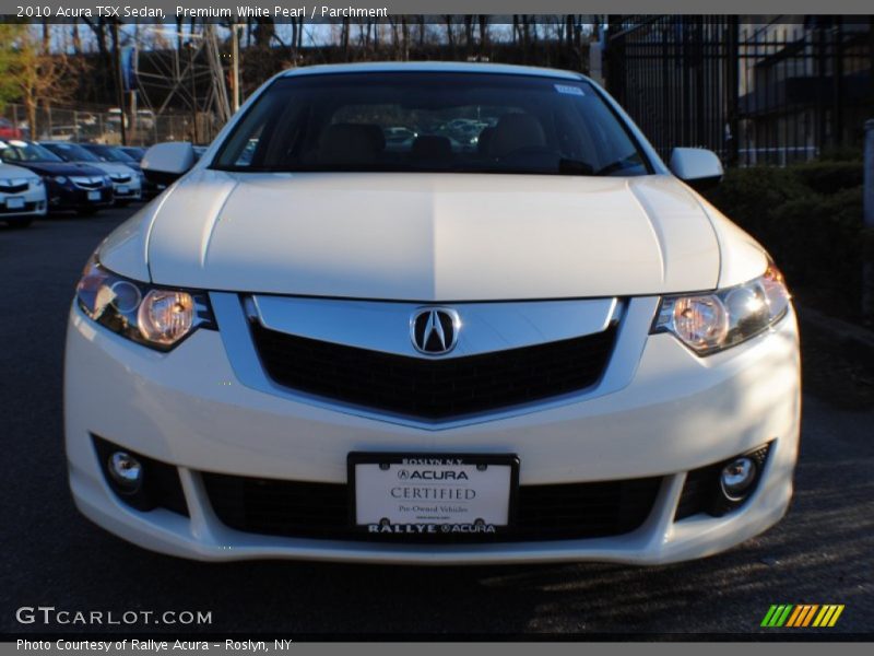 Premium White Pearl / Parchment 2010 Acura TSX Sedan