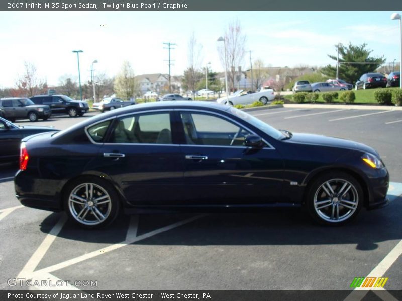 Twilight Blue Pearl / Graphite 2007 Infiniti M 35 Sport Sedan
