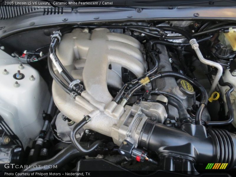 Ceramic White Pearlescent / Camel 2005 Lincoln LS V6 Luxury