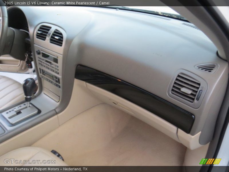 Ceramic White Pearlescent / Camel 2005 Lincoln LS V6 Luxury
