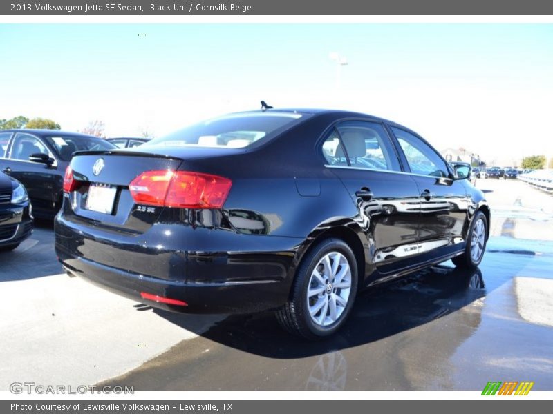 Black Uni / Cornsilk Beige 2013 Volkswagen Jetta SE Sedan