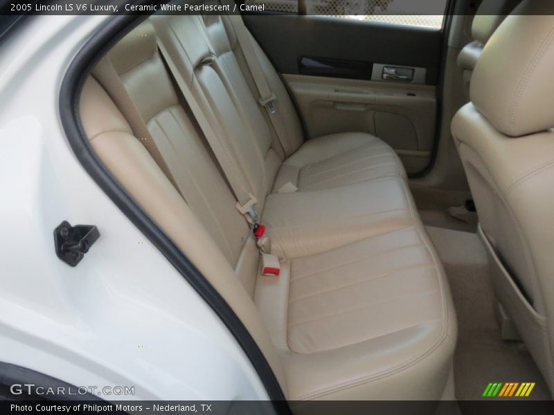 Ceramic White Pearlescent / Camel 2005 Lincoln LS V6 Luxury
