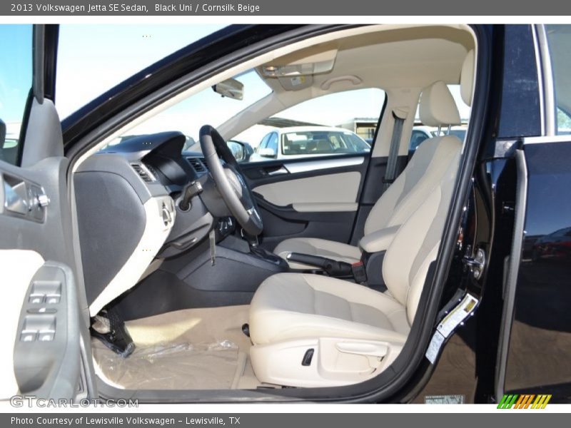 Black Uni / Cornsilk Beige 2013 Volkswagen Jetta SE Sedan
