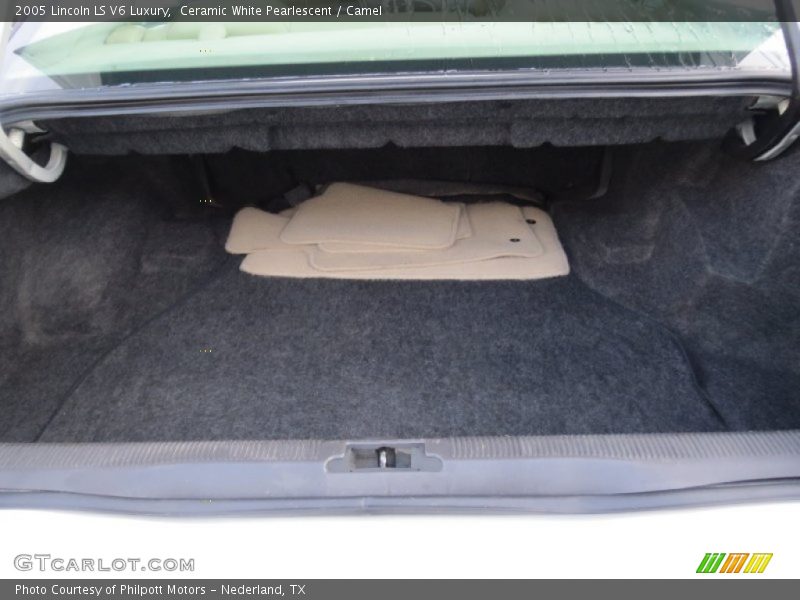 Ceramic White Pearlescent / Camel 2005 Lincoln LS V6 Luxury
