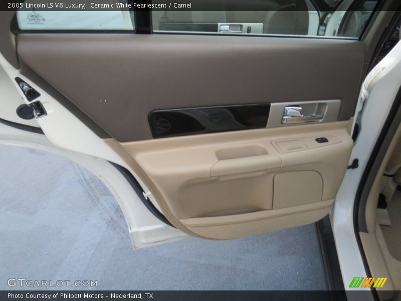 Ceramic White Pearlescent / Camel 2005 Lincoln LS V6 Luxury