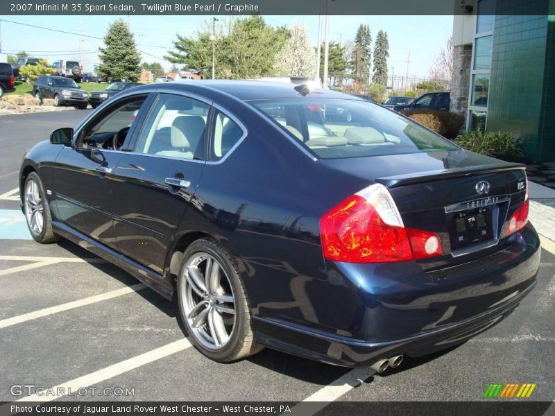 Twilight Blue Pearl / Graphite 2007 Infiniti M 35 Sport Sedan
