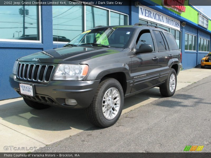 Graphite Metallic / Dark Slate Gray 2002 Jeep Grand Cherokee Limited 4x4