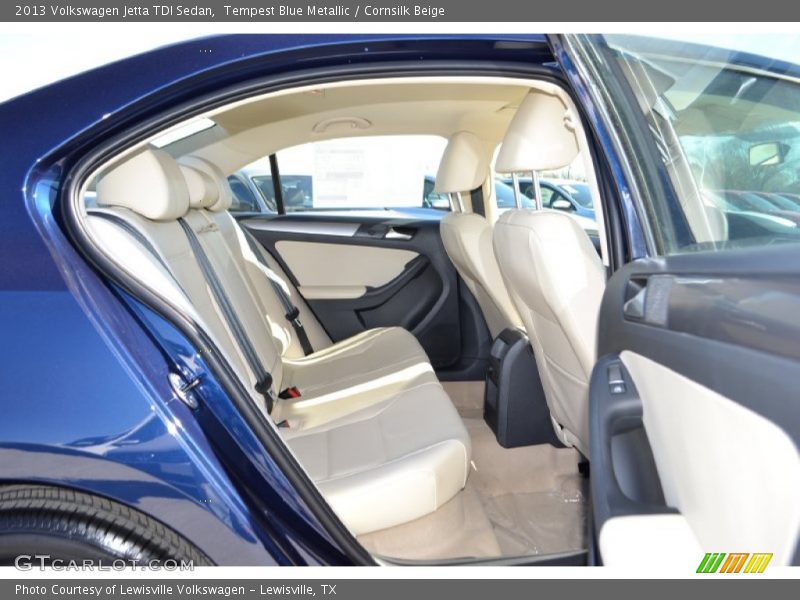 Tempest Blue Metallic / Cornsilk Beige 2013 Volkswagen Jetta TDI Sedan
