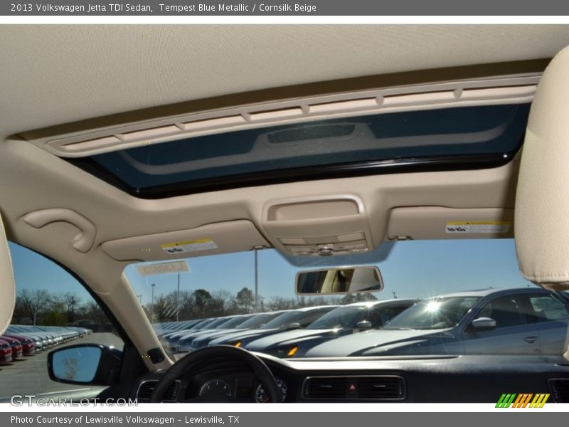 Tempest Blue Metallic / Cornsilk Beige 2013 Volkswagen Jetta TDI Sedan