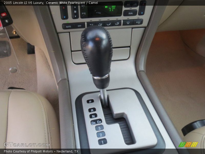 Ceramic White Pearlescent / Camel 2005 Lincoln LS V6 Luxury