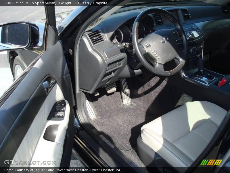 Twilight Blue Pearl / Graphite 2007 Infiniti M 35 Sport Sedan