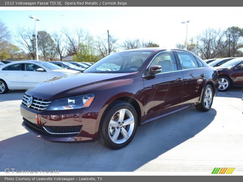 Opera Red Metallic / Cornsilk Beige 2013 Volkswagen Passat TDI SE
