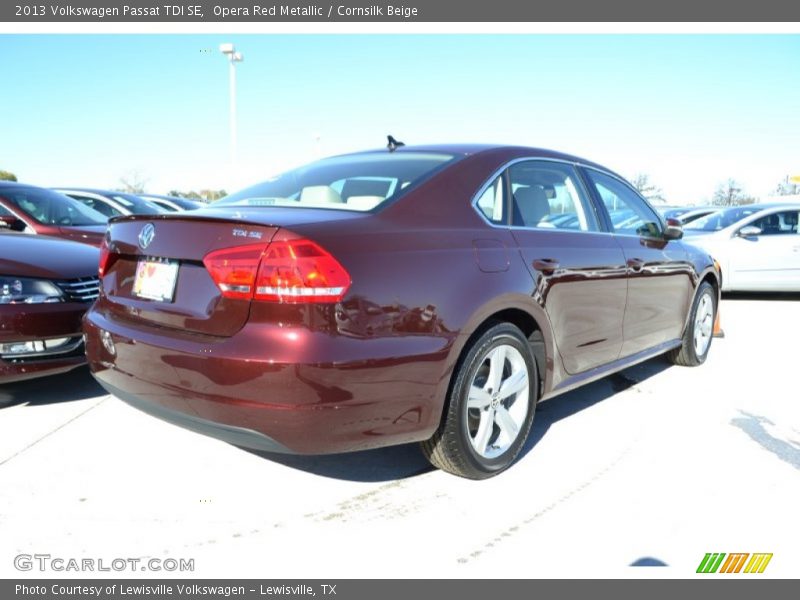 Opera Red Metallic / Cornsilk Beige 2013 Volkswagen Passat TDI SE