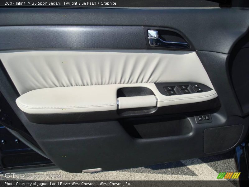 Twilight Blue Pearl / Graphite 2007 Infiniti M 35 Sport Sedan
