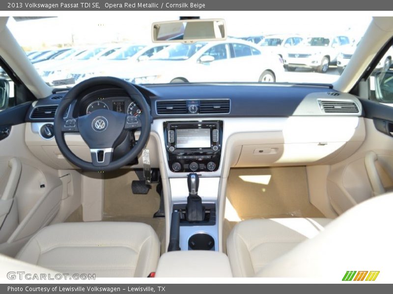 Opera Red Metallic / Cornsilk Beige 2013 Volkswagen Passat TDI SE