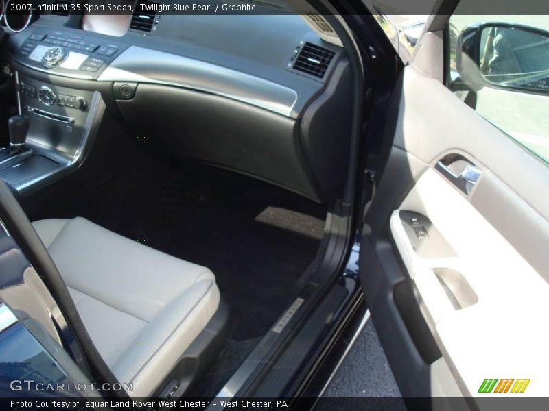 Twilight Blue Pearl / Graphite 2007 Infiniti M 35 Sport Sedan