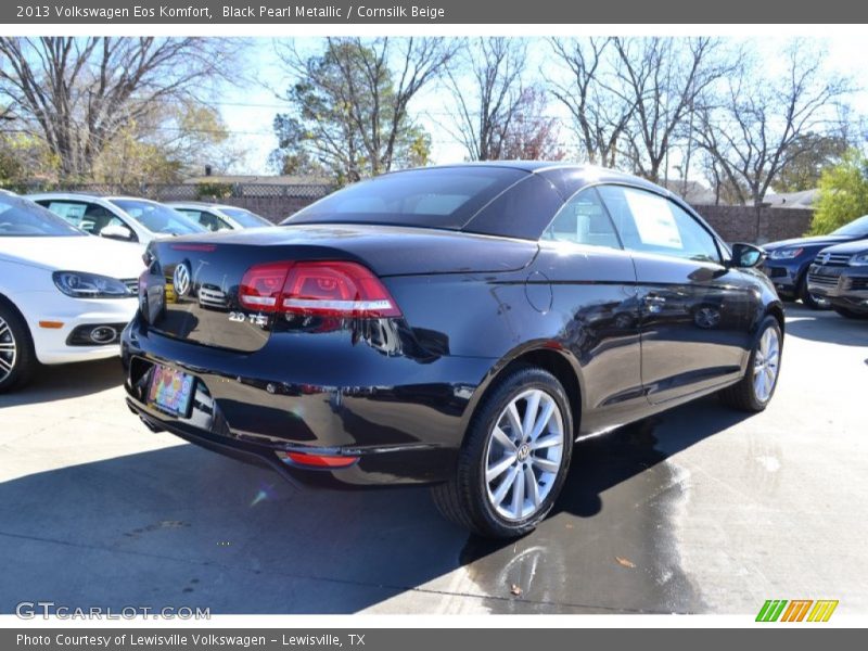 Black Pearl Metallic / Cornsilk Beige 2013 Volkswagen Eos Komfort