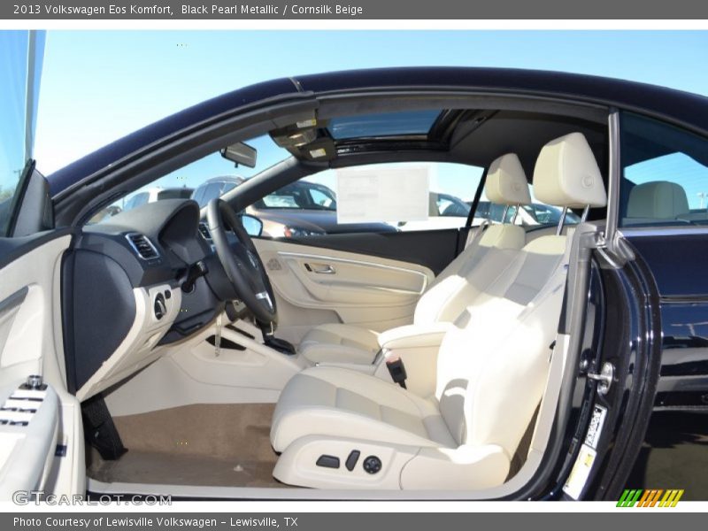 Black Pearl Metallic / Cornsilk Beige 2013 Volkswagen Eos Komfort