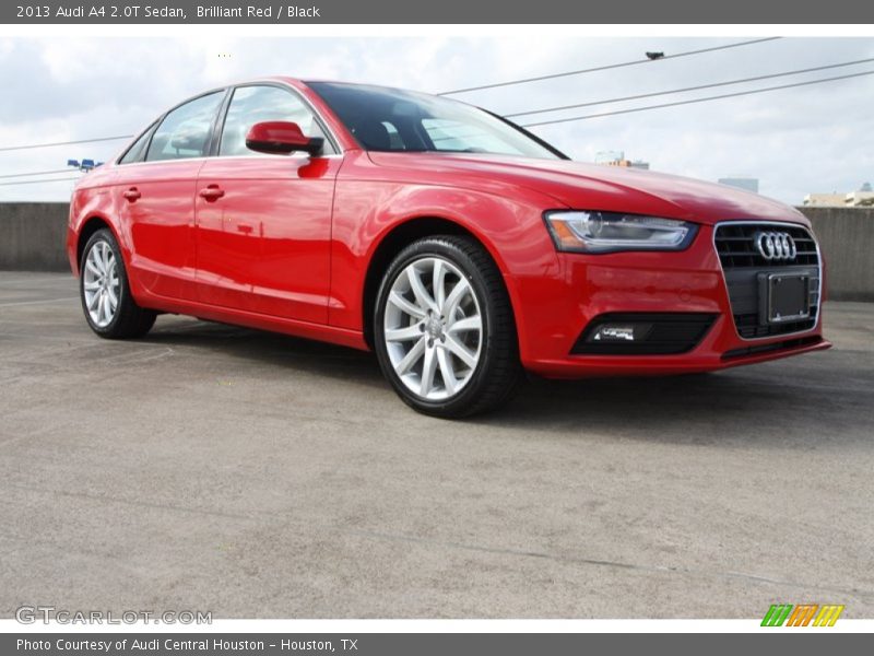 Brilliant Red / Black 2013 Audi A4 2.0T Sedan