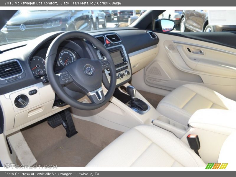 Black Pearl Metallic / Cornsilk Beige 2013 Volkswagen Eos Komfort