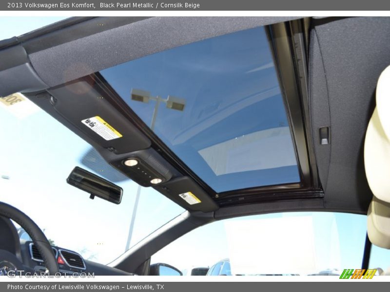 Black Pearl Metallic / Cornsilk Beige 2013 Volkswagen Eos Komfort
