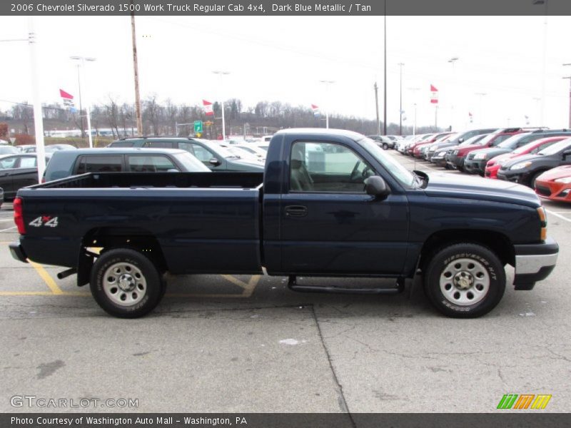 Dark Blue Metallic / Tan 2006 Chevrolet Silverado 1500 Work Truck Regular Cab 4x4