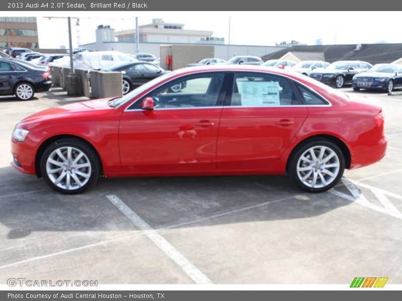 Brilliant Red / Black 2013 Audi A4 2.0T Sedan